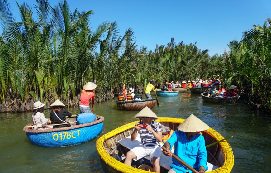 Combo Entry ticket: Thanh Ha Pottery Park and Cam Thanh Basket Boat ride for 2 pax