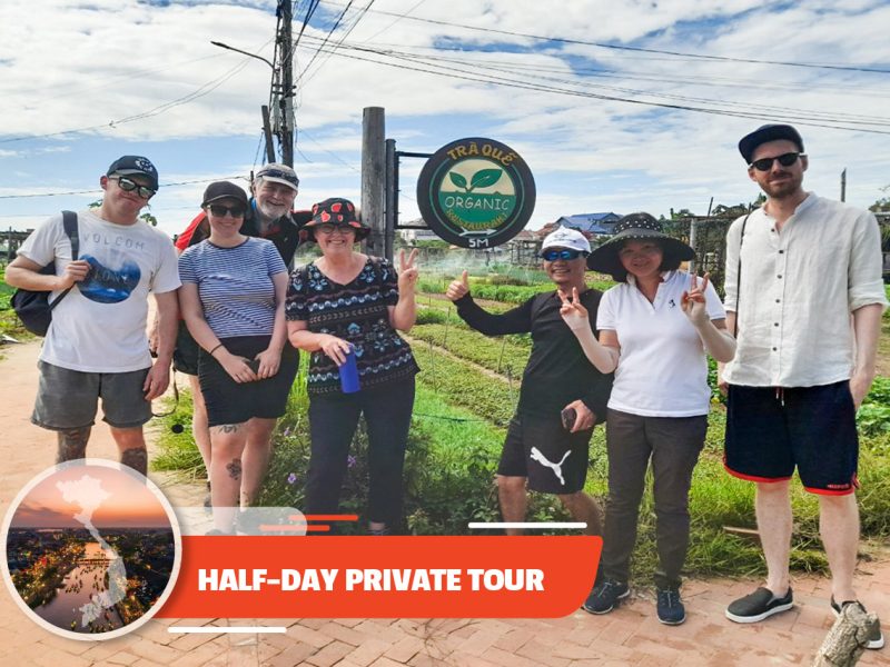 Private tour: Half-day Foodie Tour By Bicycle & Visit Tra Que Vegetable Village