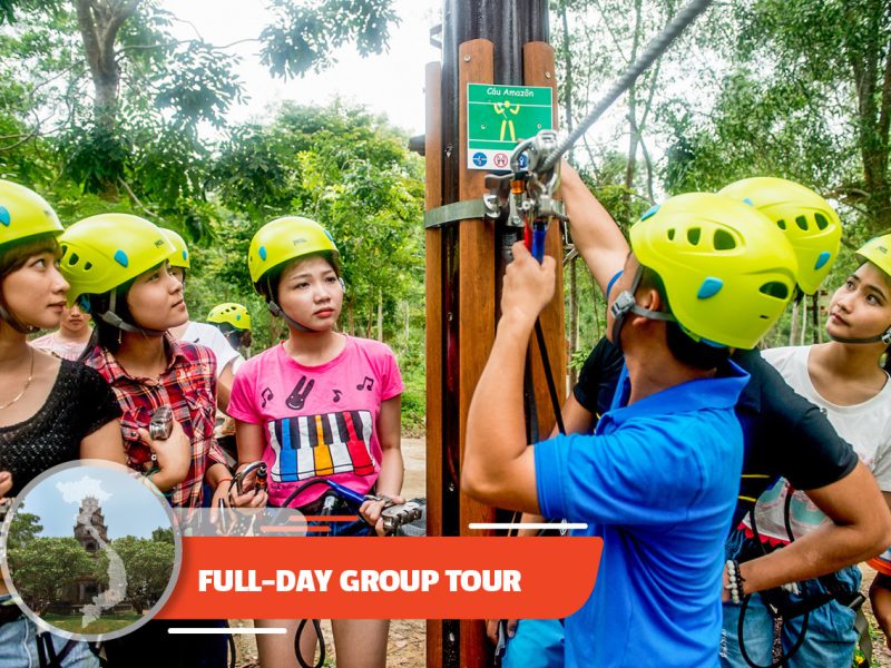 Full-day Adventure With The Zipline And Highwire Package From Hue City